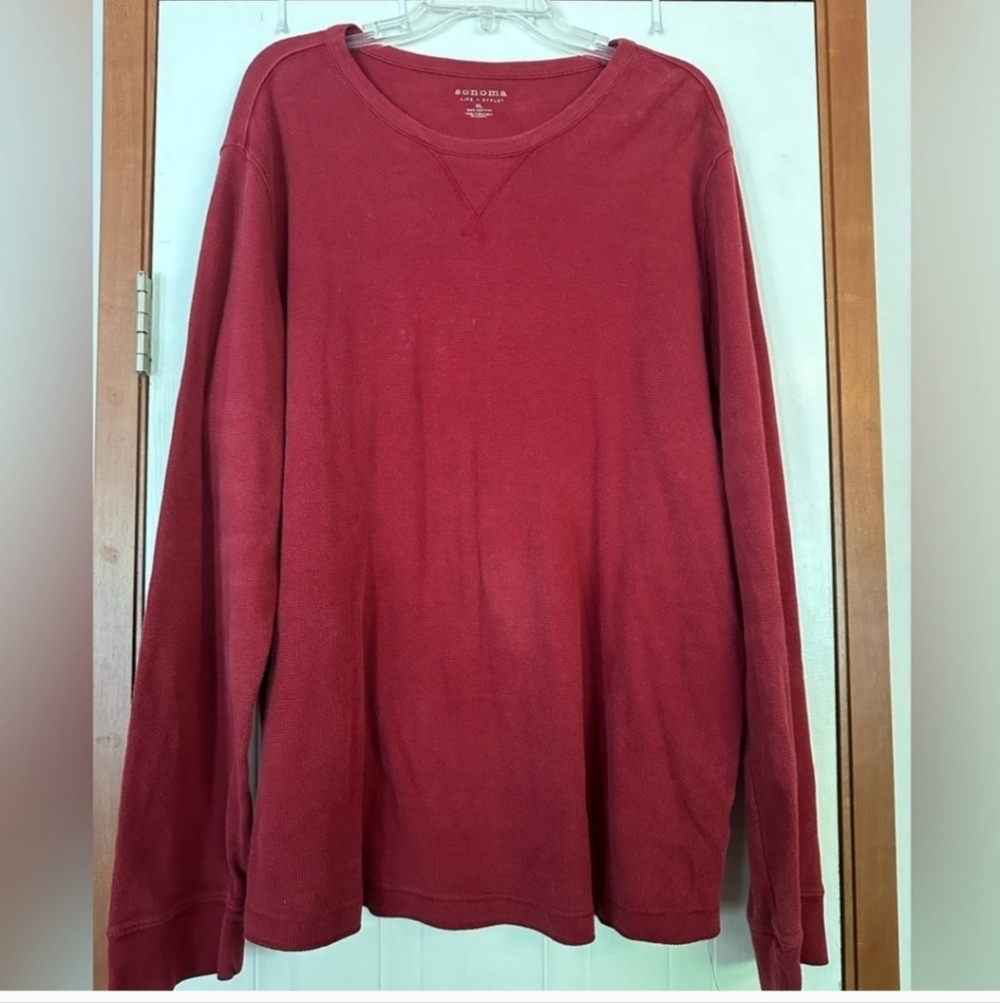 Sonoma Xl Red Long Sleeve Shirt